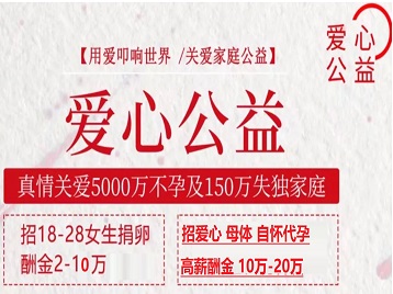 白云捐卵助孕生子 爱心志愿者招募